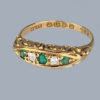 Antique Emerald and Diamond Ring Hallmarked Chester
