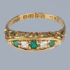 Antique Emerald and Diamond Ring Hallmarked N 1913