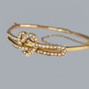 Antique Pearl Heart Bangle 15ct Gold