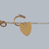 Antique 15ct Gold Curb Link Bracelet with padlock