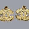 chanel vintage diamante earrings