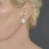 vintage diamond cluster earrings