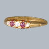 Victorian diamond ruby ring