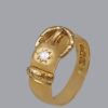 victorian diamond buckle ring