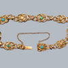 Antique pearl turquoise bracelet