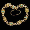 Antique pearl turquoise bracelet