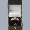Victorian diamond sapphire ring in box