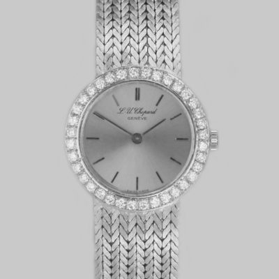 Chopard Diamond Bracelet Watch 18K White Gold