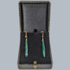 Edwardian 15ct gold earrings in box