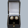 1960s vintage pearl earrings in box