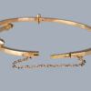 antique bangle pearl gold