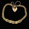 Antique amethyst pearl bracelet