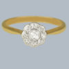 antique diamond cluster ring