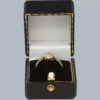 antique diamond cluster ring in box