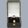 antique sapphire diamond cluster in box