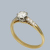 Vintage diamond solitaire ring