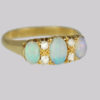 antique opal trilogy ring