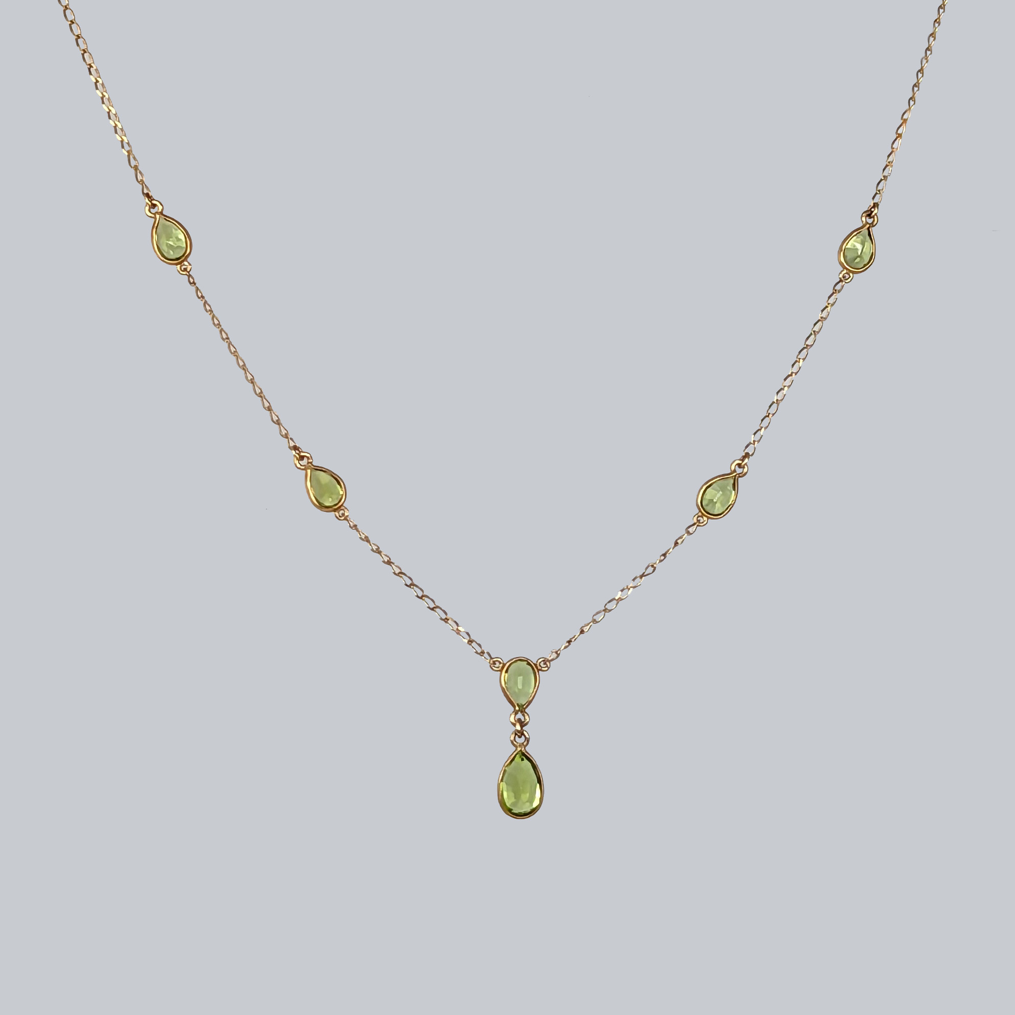 vintage peridot 1960s necklace