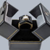 Kutchinsky ring diamond onyx in box