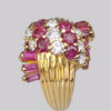 Kutchinsky diamond ruby ring