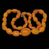 butterscotch amber bead necklace