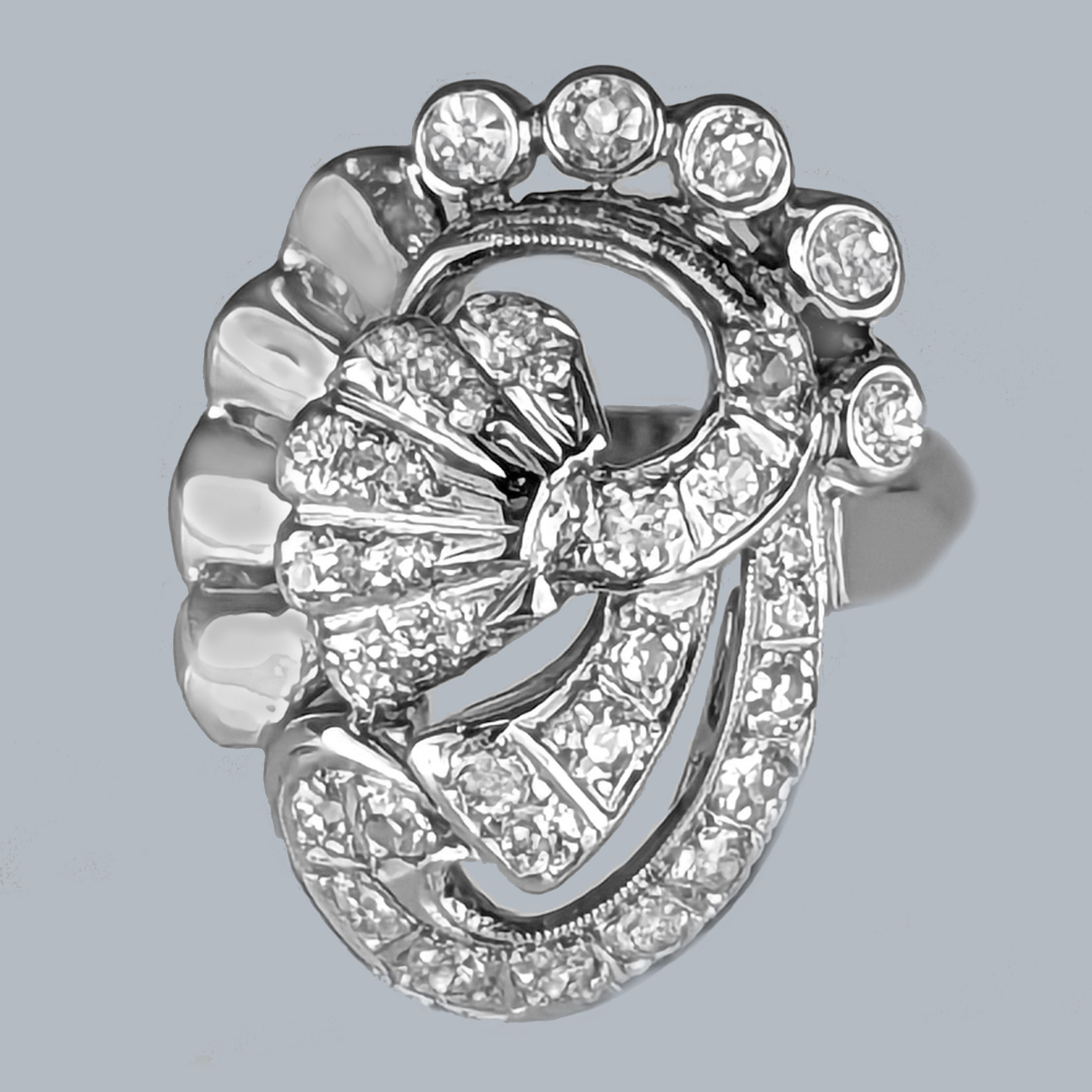 vintage diamond cocktail ring