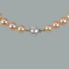 vintage pink pearl necklace