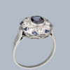 Vintage sapphire cluster ring