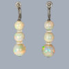 antique opal drop earrings