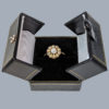 antique pearl diamond ring in box