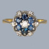 vintage ring sapphire diamond