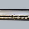 Vintage garnet pearl necklace in box