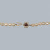 Vintage garnet pearl necklace with garnet clasp