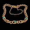 Victorian 15ct gold turquoise bracelet
