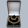 Victorian 15ct gold turquoise bracelet in box