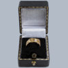 Victorian Diamond 18ct Buckle ring in box
