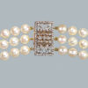 vintage pearl necklace diamond clasp
