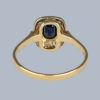 Vintage Sapphire rose cut ring