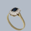 Vintage Sapphire rose cut ring