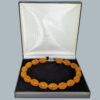 Antique Butterscotch Amber Necklace in box