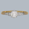 antique solitaire diamond engagement ring