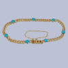 Antique Gold Turquoise Bracelet