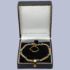 Antique Gold Turquoise Bracelet in box