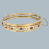 Victorian sapphire diamond bangle