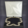 vintage long pearl necklace in box