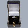 Sapphire Diamond Cluster Ring in box