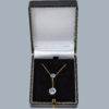 Edwardian Aquamarine Gold Necklace in box