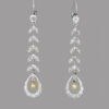 Edwardian Pearl Diamond Earrings