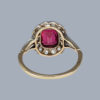 Victorian diamond ruby ring