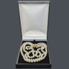 triple strand vintage necklace in box